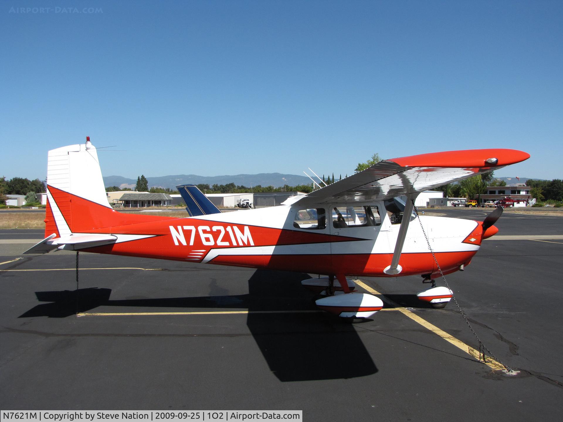 N7621M, 1959 Cessna 175 Skylark C/N 55921, A most beautifully painted straight-tail 1959 Cessna 175