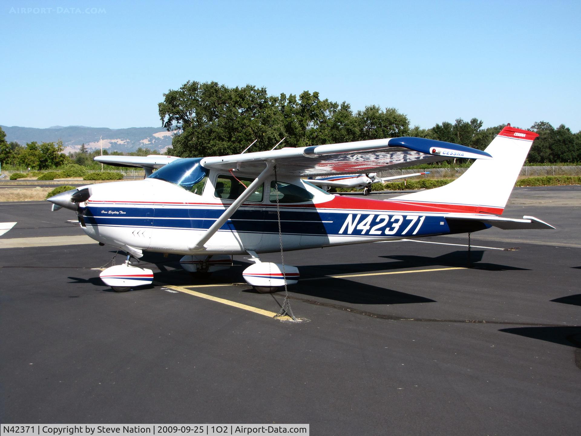 N42371, 1968 Cessna 182L Skylane C/N 18258990, Oregon-based 1968 Cessna 182L visiting @ Lampson Field