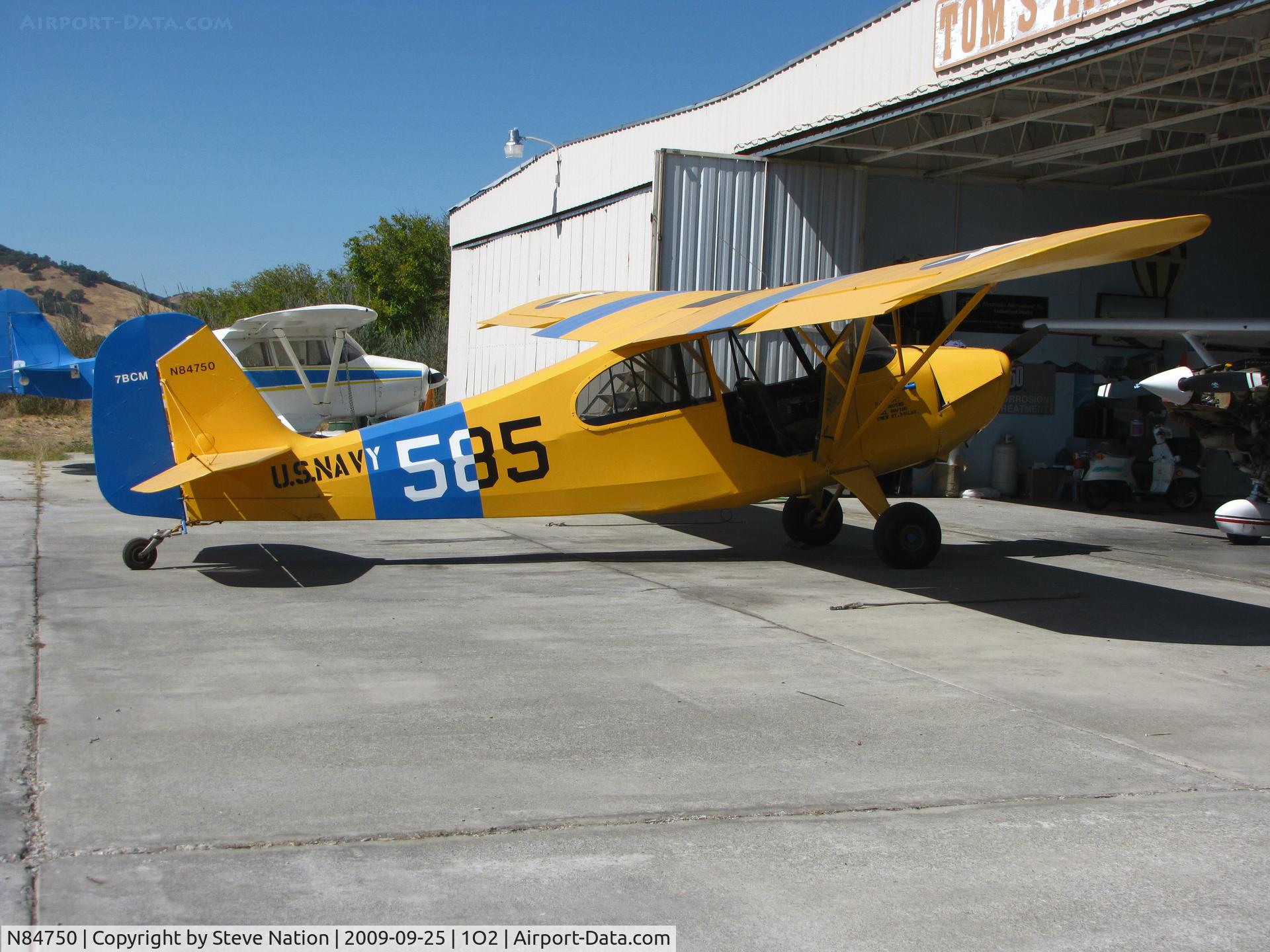 N84750, 1946 Aeronca 7AC Champion C/N 7AC-3469, Hmmm ... Locally-based 1946 Aeronca 7AC painted as U.S. Navy-585 with 