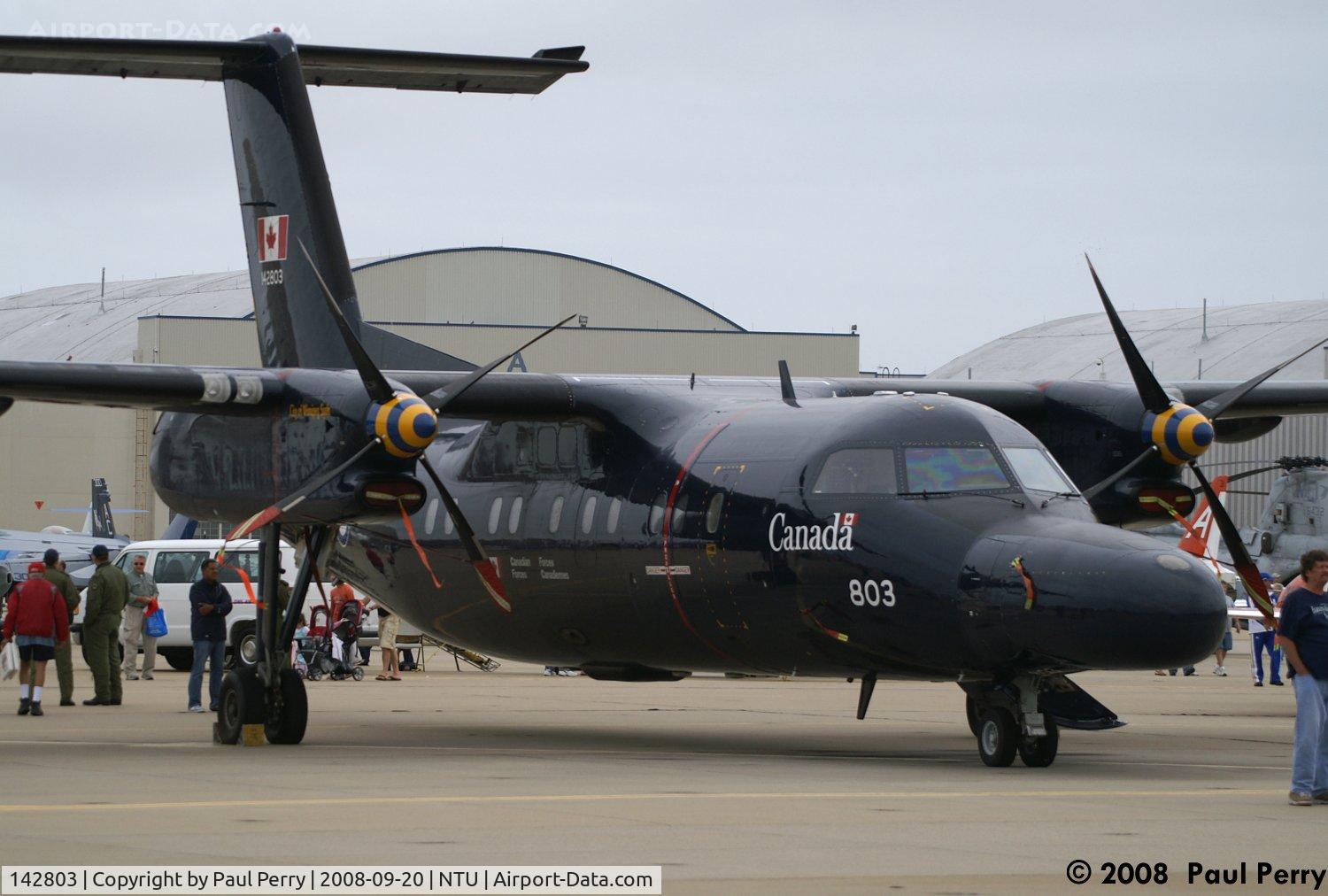 142803, 1987 De Havilland Canada CT-142 Dash 8 C/N 071, Better view of the radar equipped navigation trainer