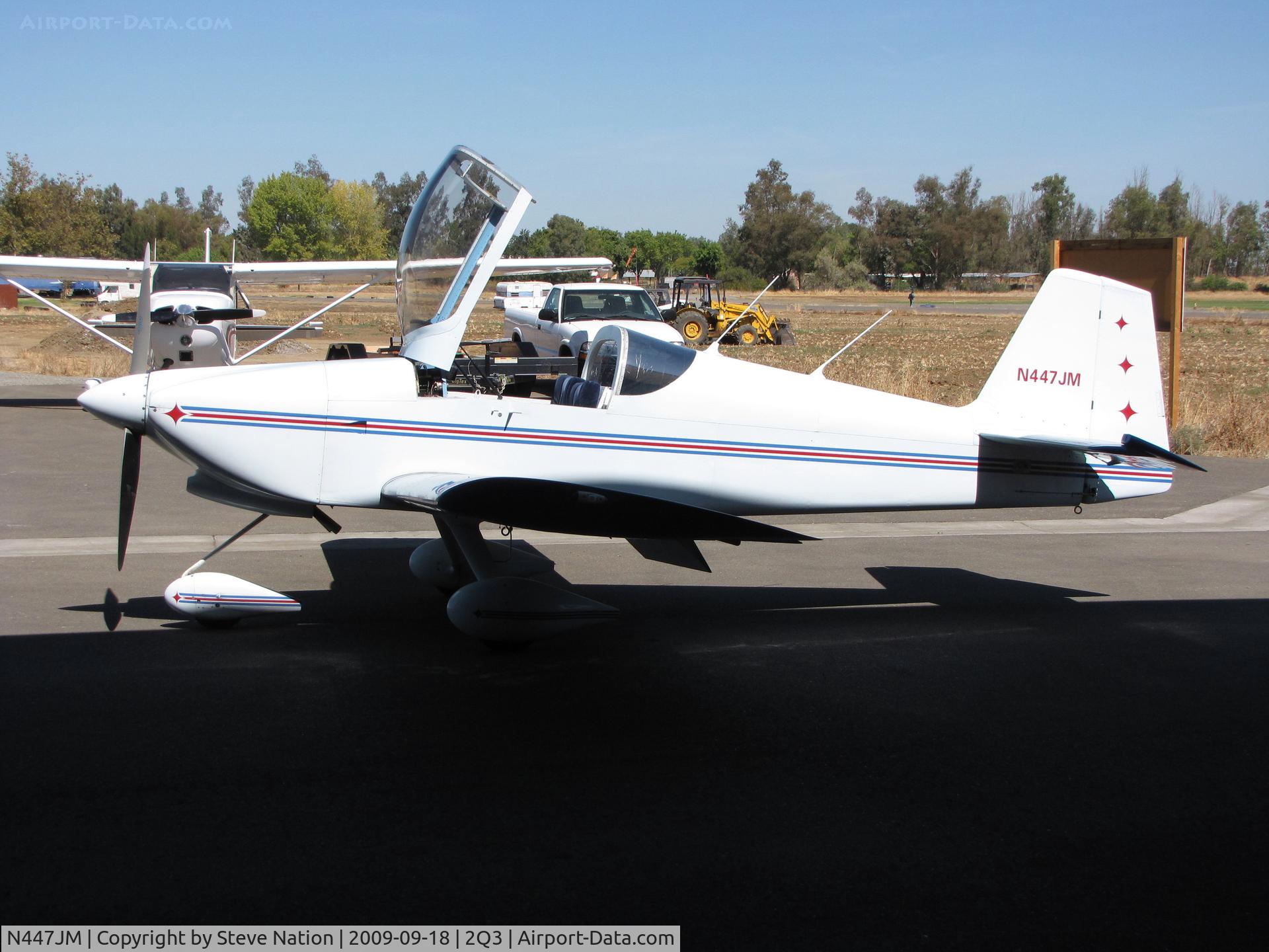 N447JM, 1992 Vans RV-6A C/N 20640, 1992 Grigsby John RV-6A on arrival from ferry flight Virginia-Davis, CA (to be shipped to South Africa)