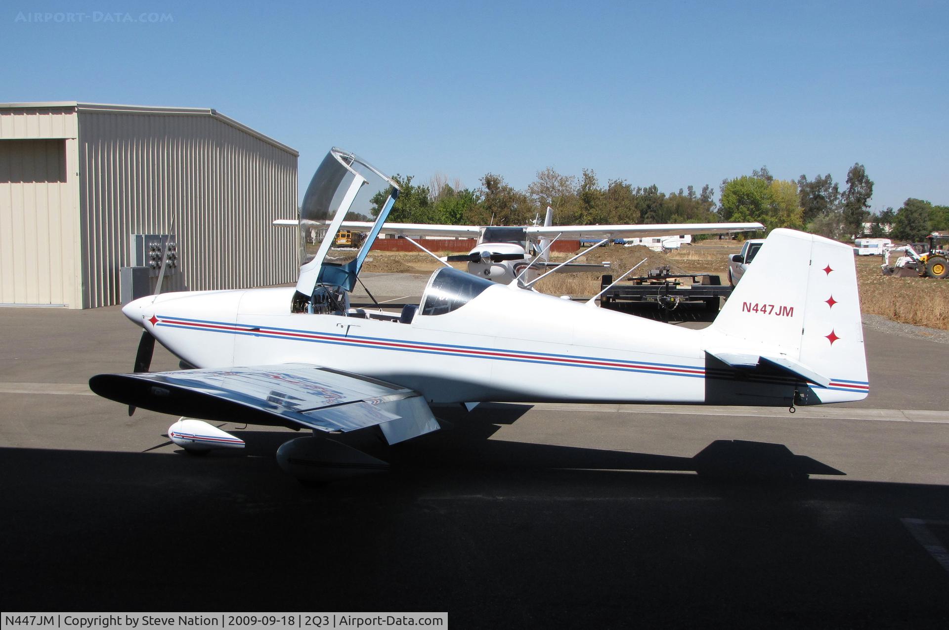 N447JM, 1992 Vans RV-6A C/N 20640, 1992 Grigsby John RV-6A on arrival from ferry flight Virginia-Davis, CA (to be shipped to South Africa)
