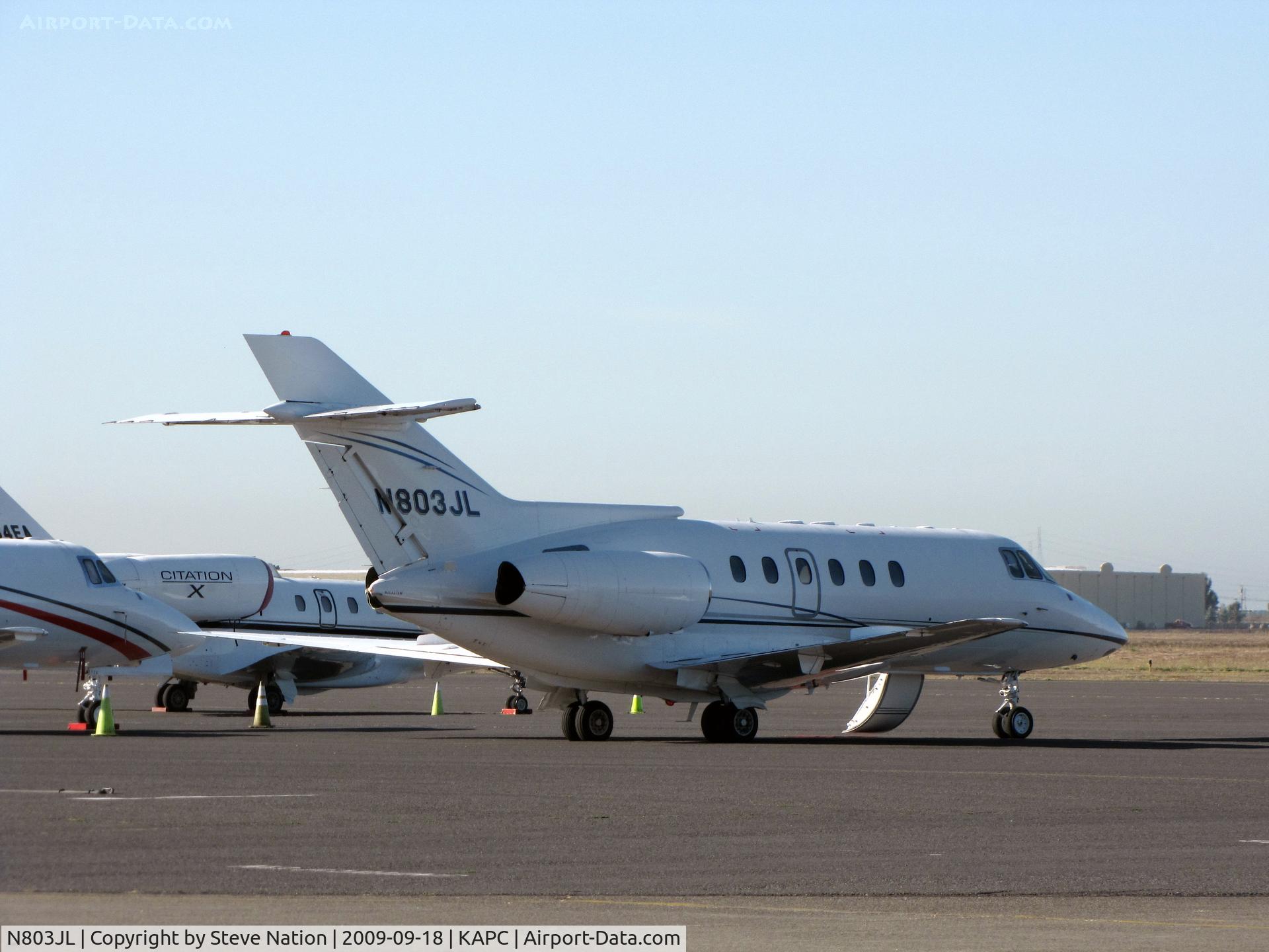 N803JL, British Aerospace BAe.125 Series 800A C/N 258160, Access Aviation 1988 British Aerospace BAE 125 SERIES 800A visiting wine country
