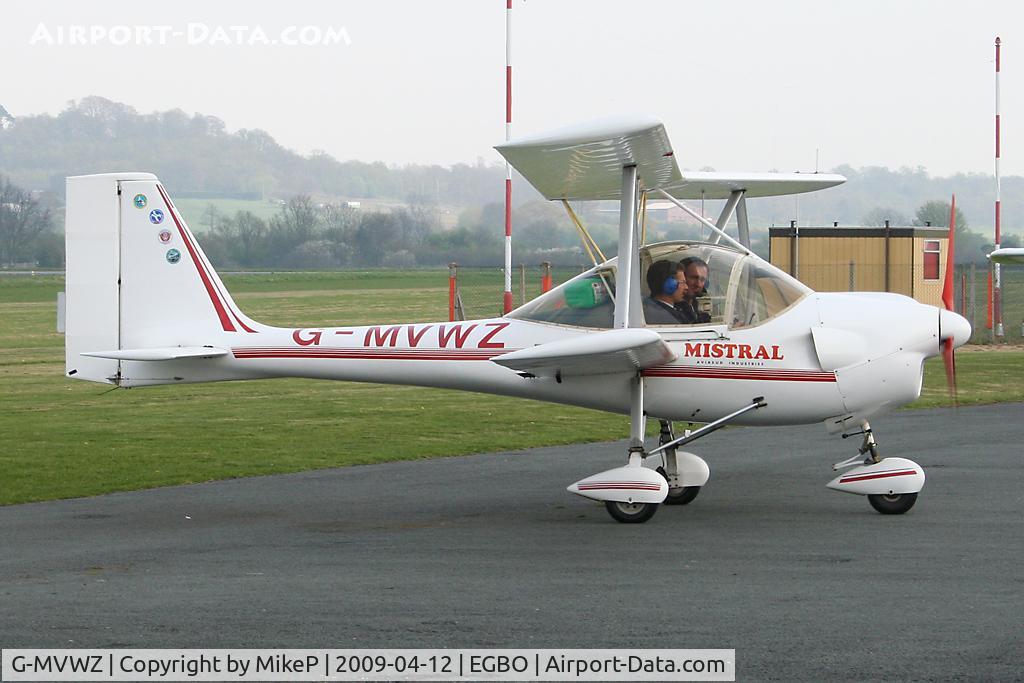 G-MVWZ, 1989 Aviasud Mistral C/N BMAA/HB/008, Pictured at the Easter Open Day & Fly-In.