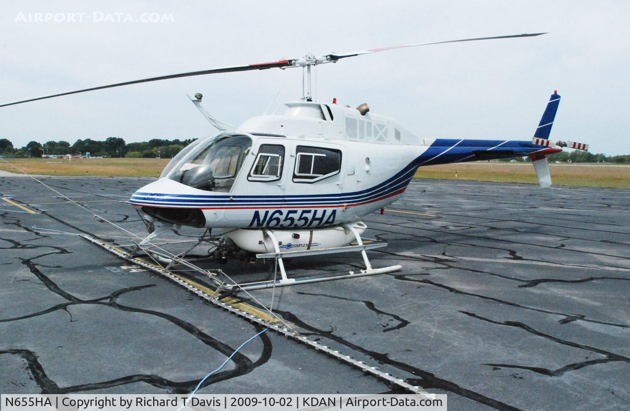 N655HA, 1970 Bell OH-58A Kiowa C/N 41106, 1970 Bell OH-58A in Danville Va.