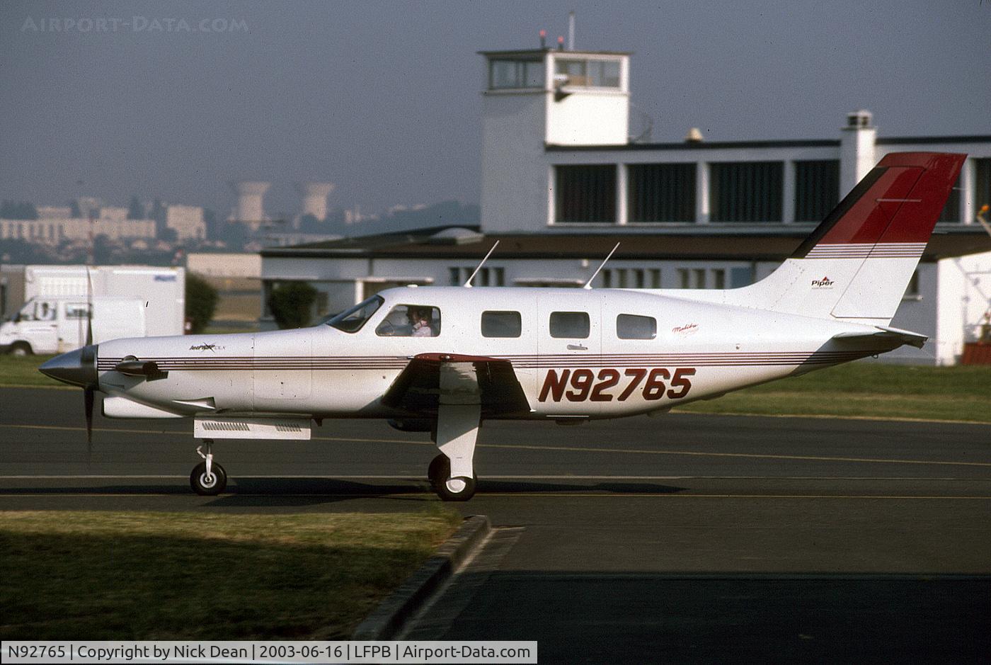 N92765, 1996 Piper PA-46-350P Malibu Mirage C/N 4636070, LFPB
