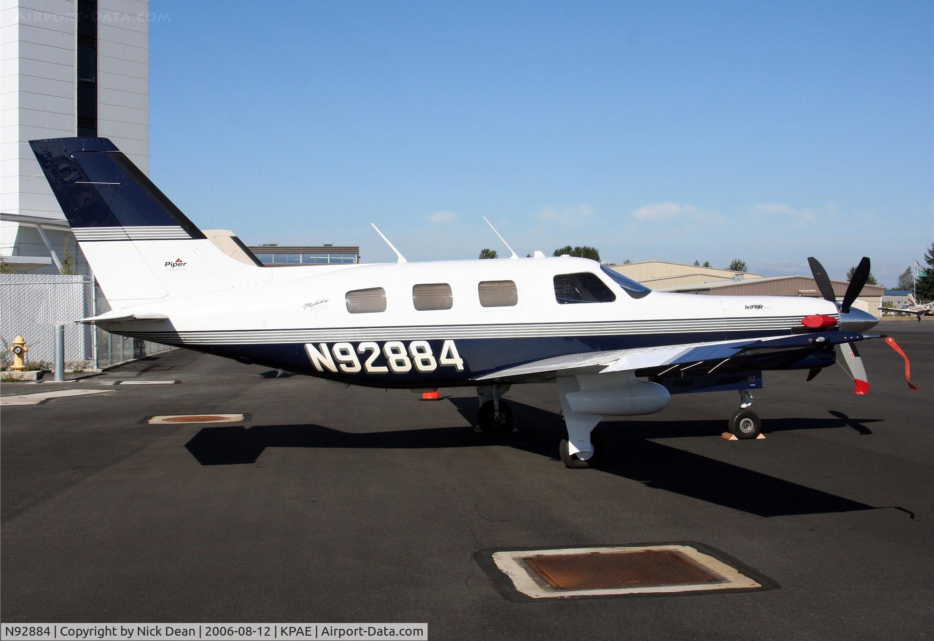 N92884, 1997 Piper PA-46-350P Malibu Mirage C/N 4636107, KPAE
