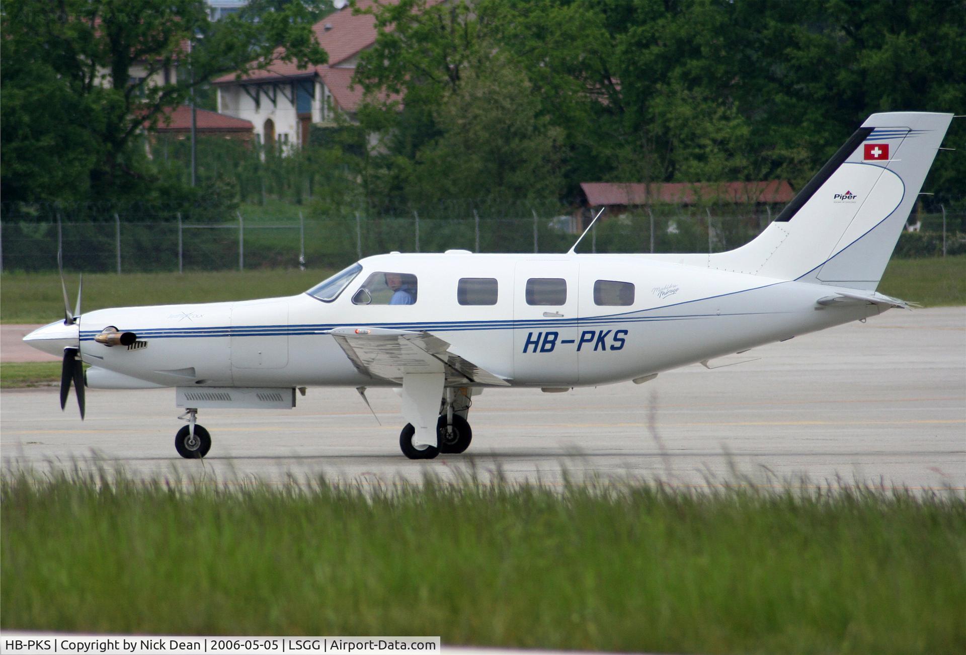 HB-PKS, 1998 Piper PA-46-350P Jetprop DLX Malibu Mirage C/N 46-36180, LSGG
