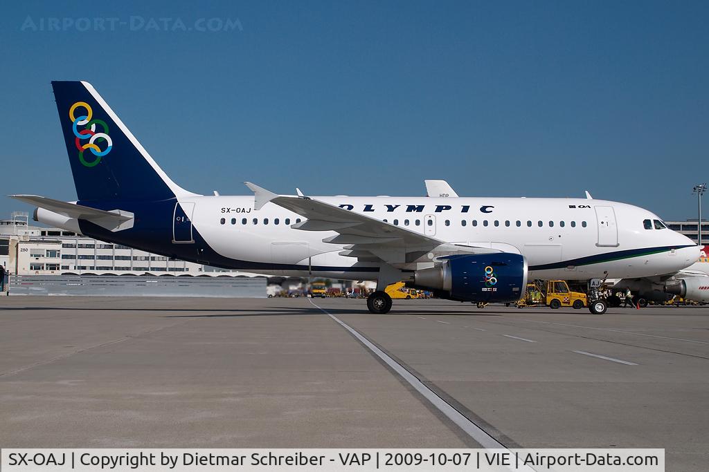 SX-OAJ, 2009 Airbus A319-112 C/N 3905, Olympic A319
