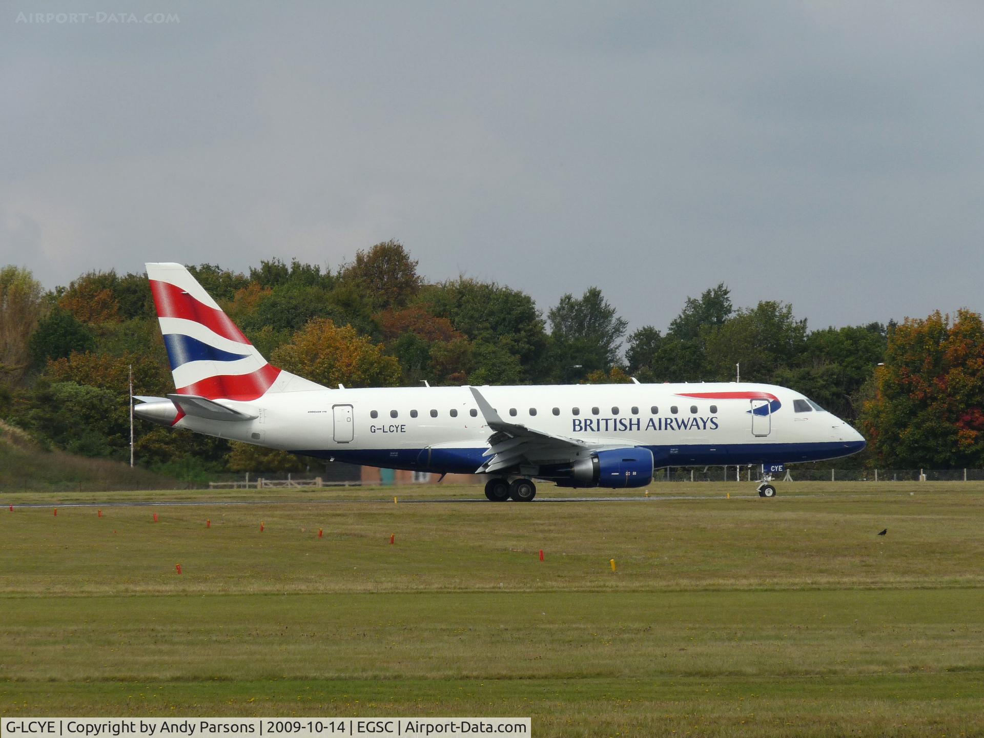 G-LCYE, 2009 Embraer ERJ-170-100STD C/N 17000296, Crew training at Cambridge