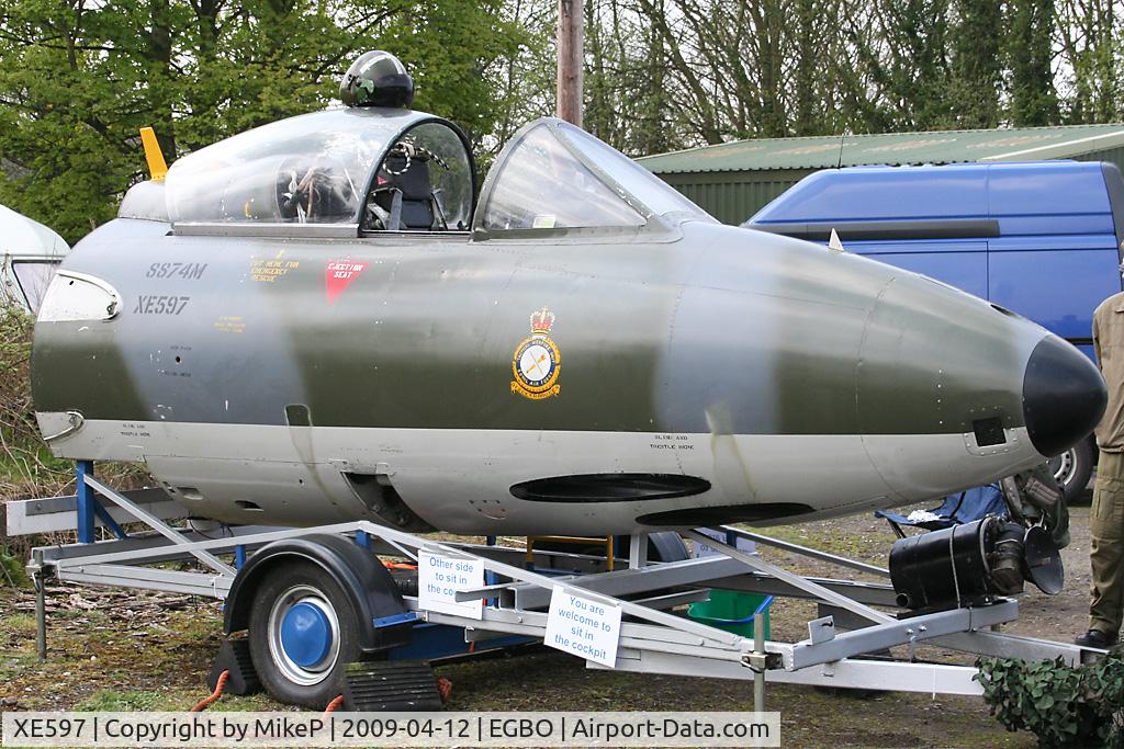 XE597, 1956 Hawker Hunter FGA.9 C/N 41H/679955, Travelling cockpit.
