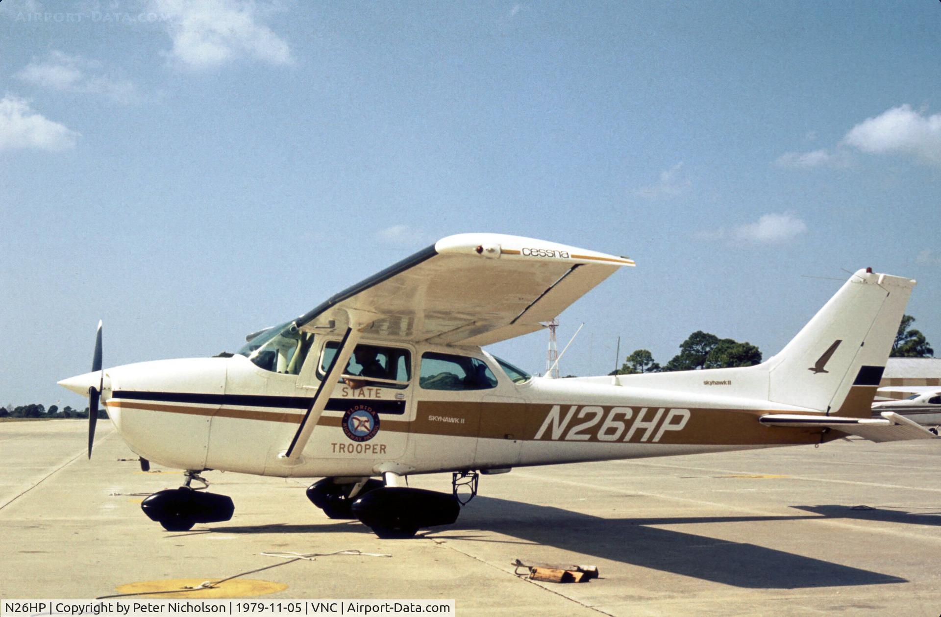N26HP, 1976 Cessna 172N C/N 17268065, Florida State Police Cessna 172N Skyhawk as seen at Venice in November 1979.