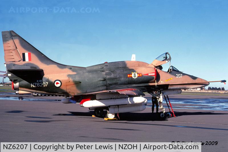 NZ6207, 1970 McDonnell Douglas A-4K Skyhawk C/N 14090, The real one - flown by 75 Squadron based at RNZAF Ohakea