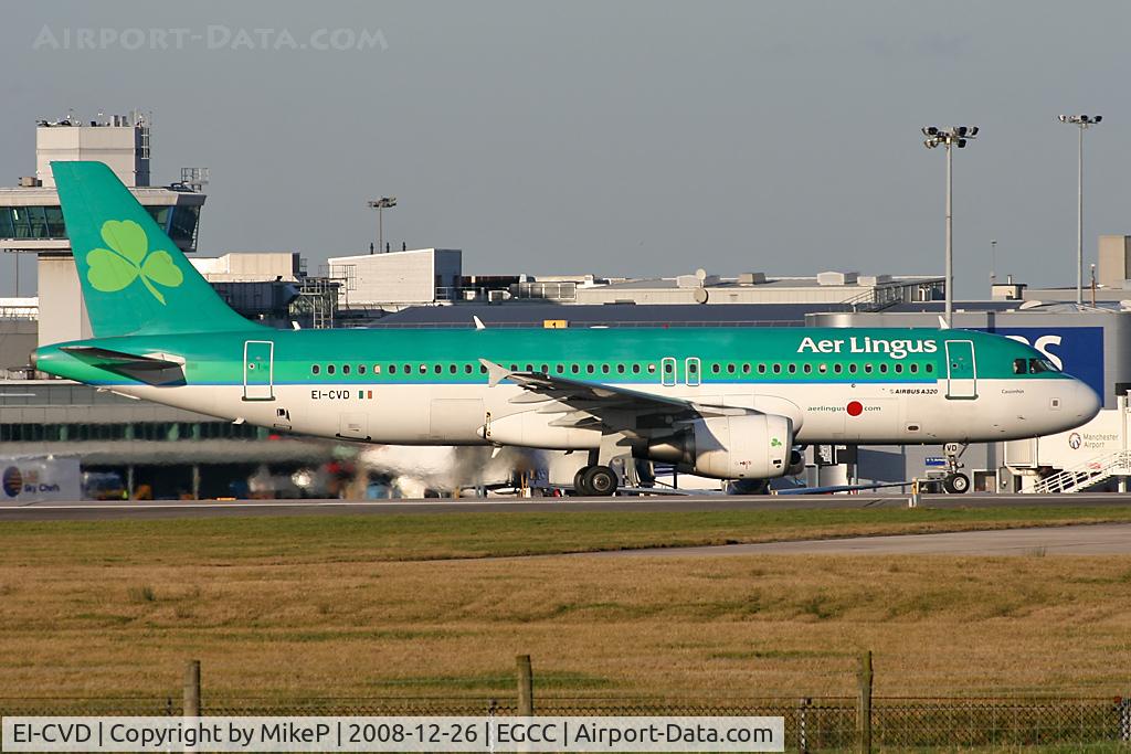 EI-CVD, 2001 Airbus A320-214 C/N 1467, Boxing Day morning at Manchester.