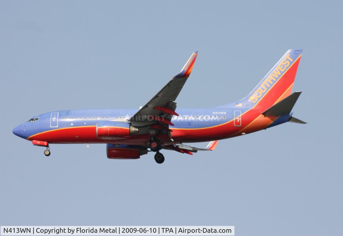 N413WN, 2001 Boeing 737-7H4 C/N 29819, Southwest 737-700