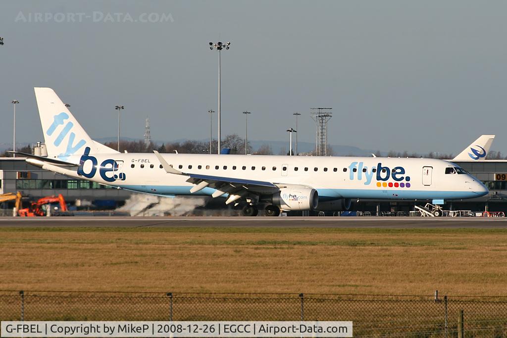 G-FBEL, 2008 Embraer 195LR (ERJ-190-200LR) C/N 19000184, Boxing Day morning at Manchester.