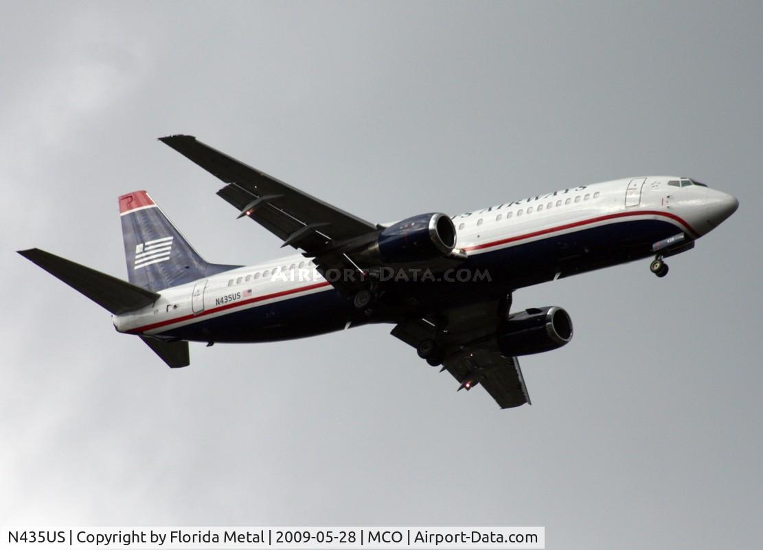 N435US, 1990 Boeing 737-4B7 C/N 24557, US Airways 737-400
