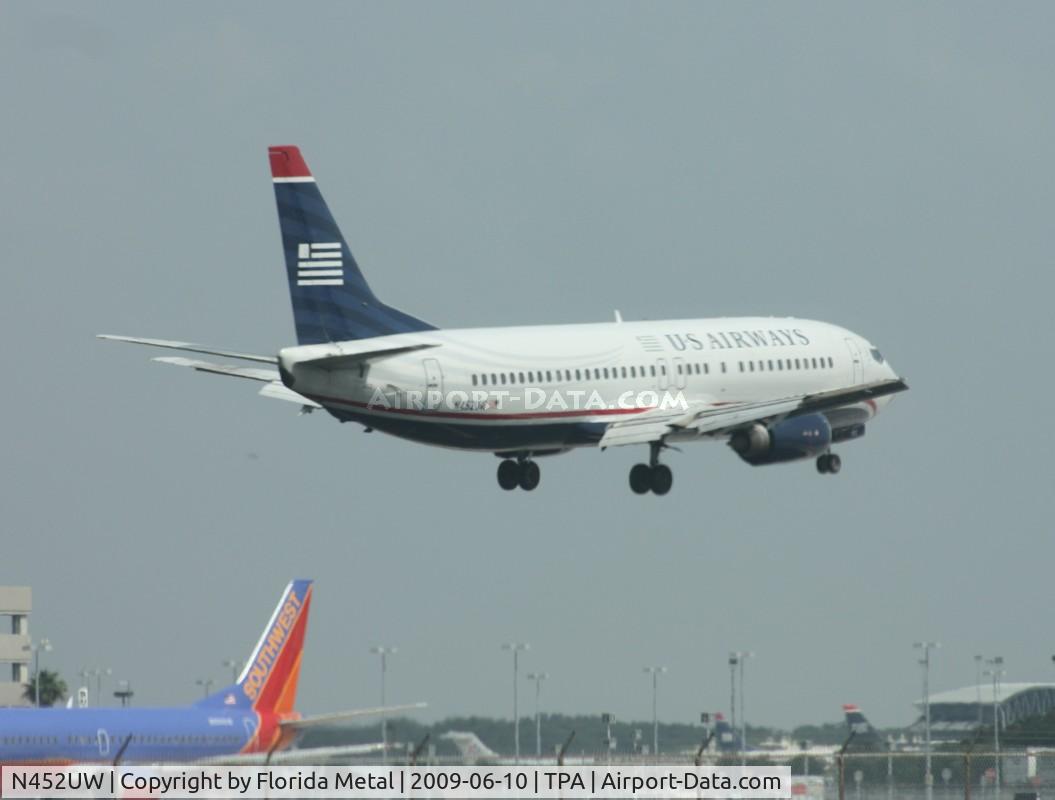 N452UW, 1991 Boeing 737-4B7 C/N 24979, US Airways 737-400