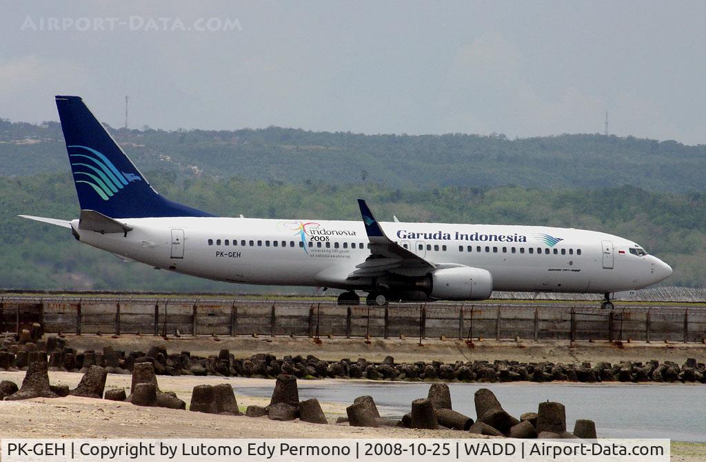 PK-GEH, 2002 Boeing 737-83N C/N 30643, Garuda Indonesia