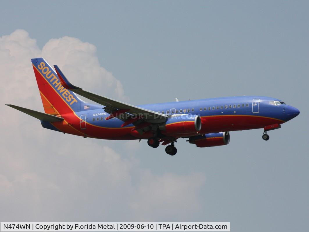 N474WN, 2004 Boeing 737-7H4 C/N 33861, Southwest 737-700
