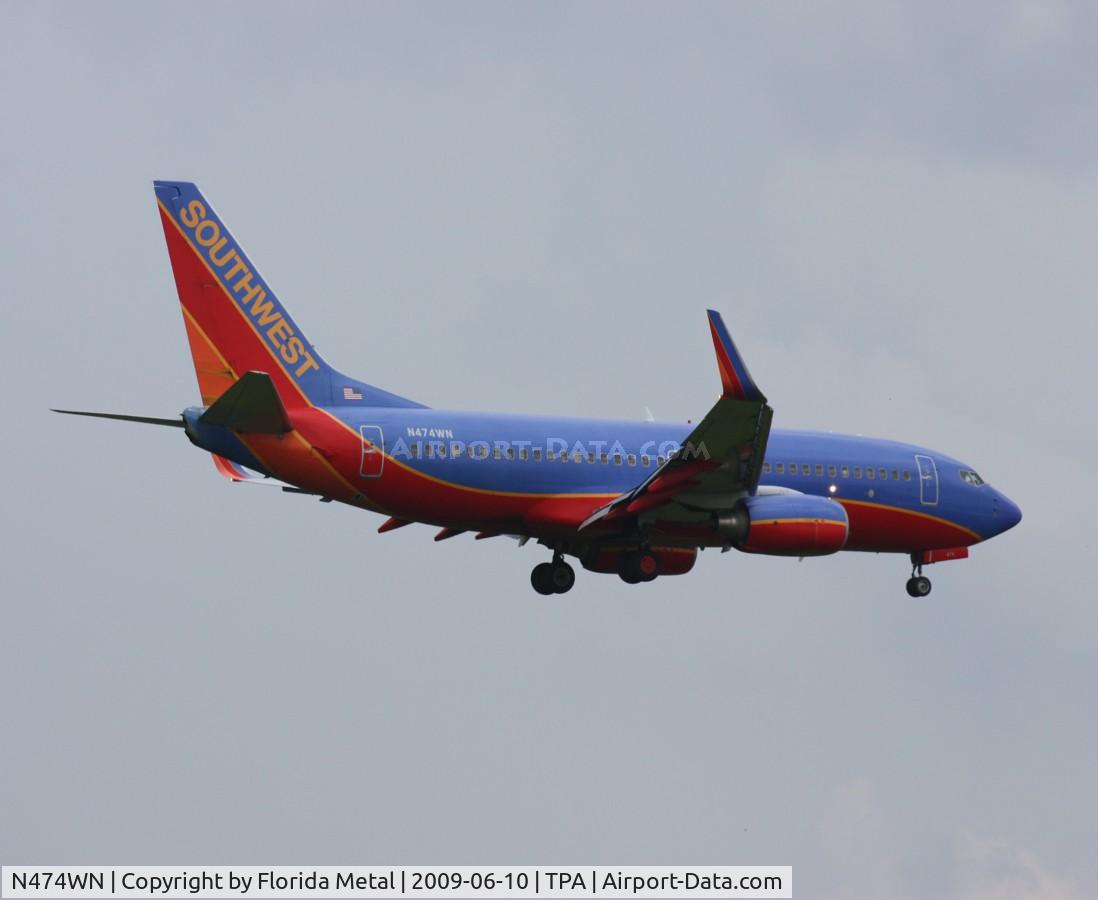 N474WN, 2004 Boeing 737-7H4 C/N 33861, Southwest 737-700