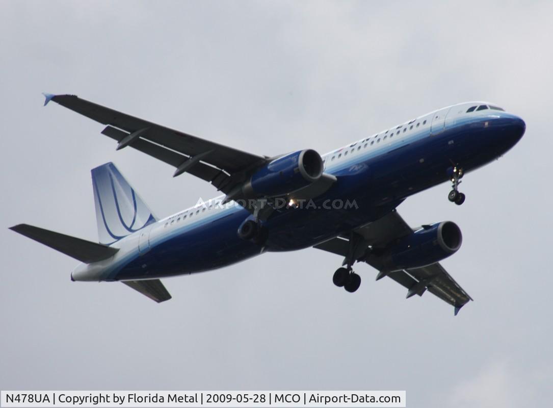 N478UA, 2001 Airbus A320-232 C/N 1533, United A320