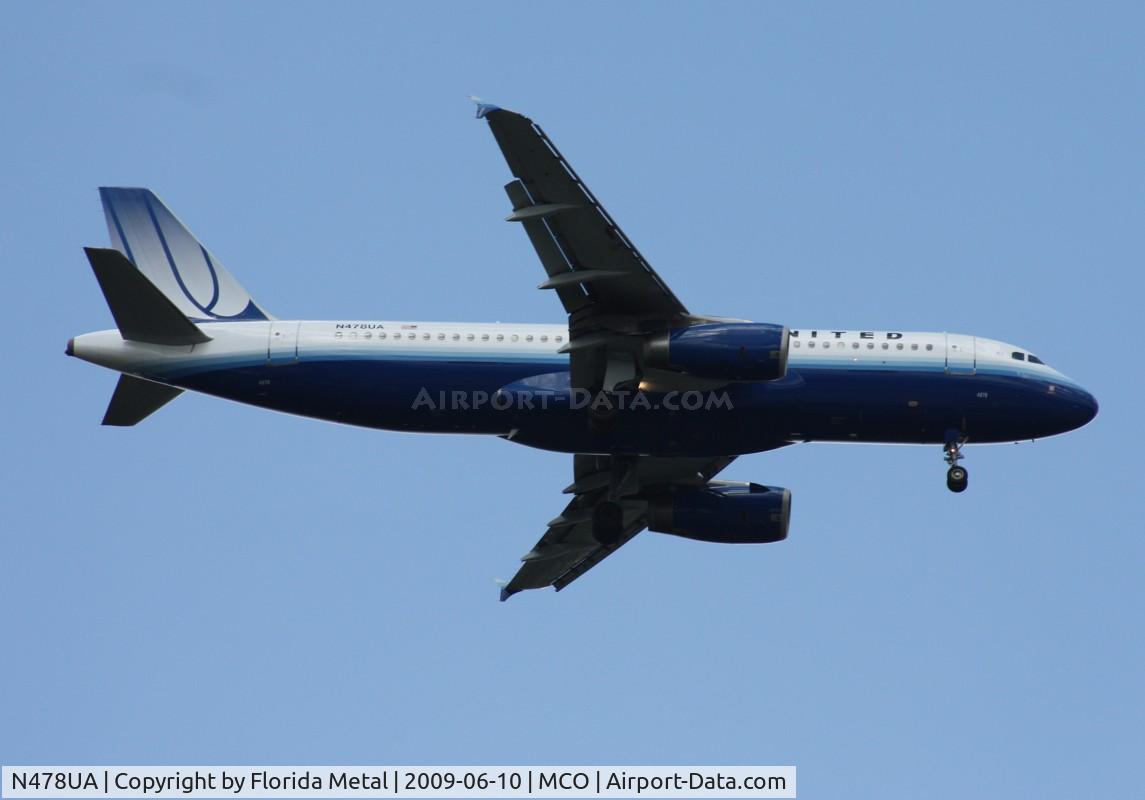 N478UA, 2001 Airbus A320-232 C/N 1533, United A320