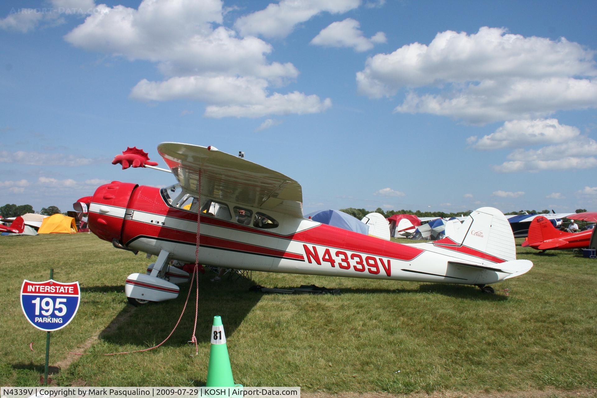 N4339V, 1948 Cessna 190 C/N 7245, Cessna 190