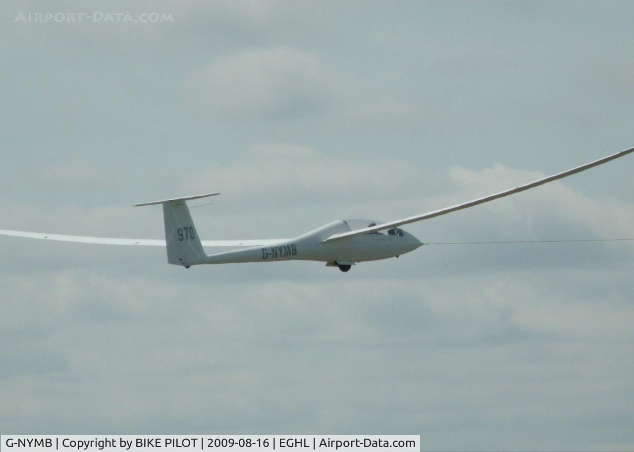 G-NYMB, 1993 Schempp-Hirth Nimbus 3DT C/N 63, CLIMBING FOR AN AIR LAUNCH
