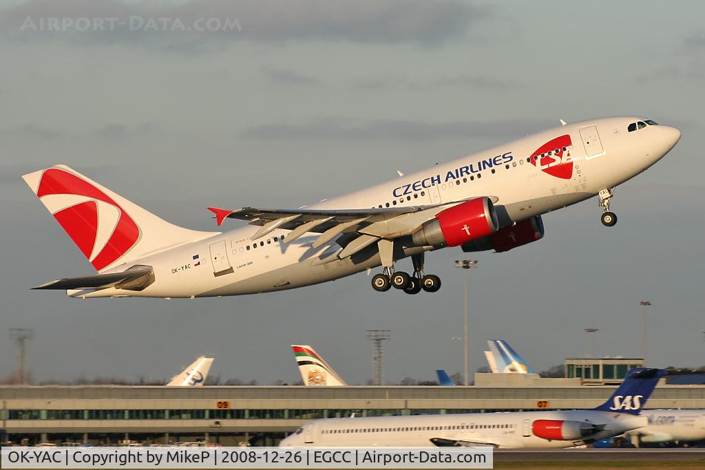 OK-YAC, 1992 Airbus A310-325/ET C/N 672, Departing on Runway 05L.