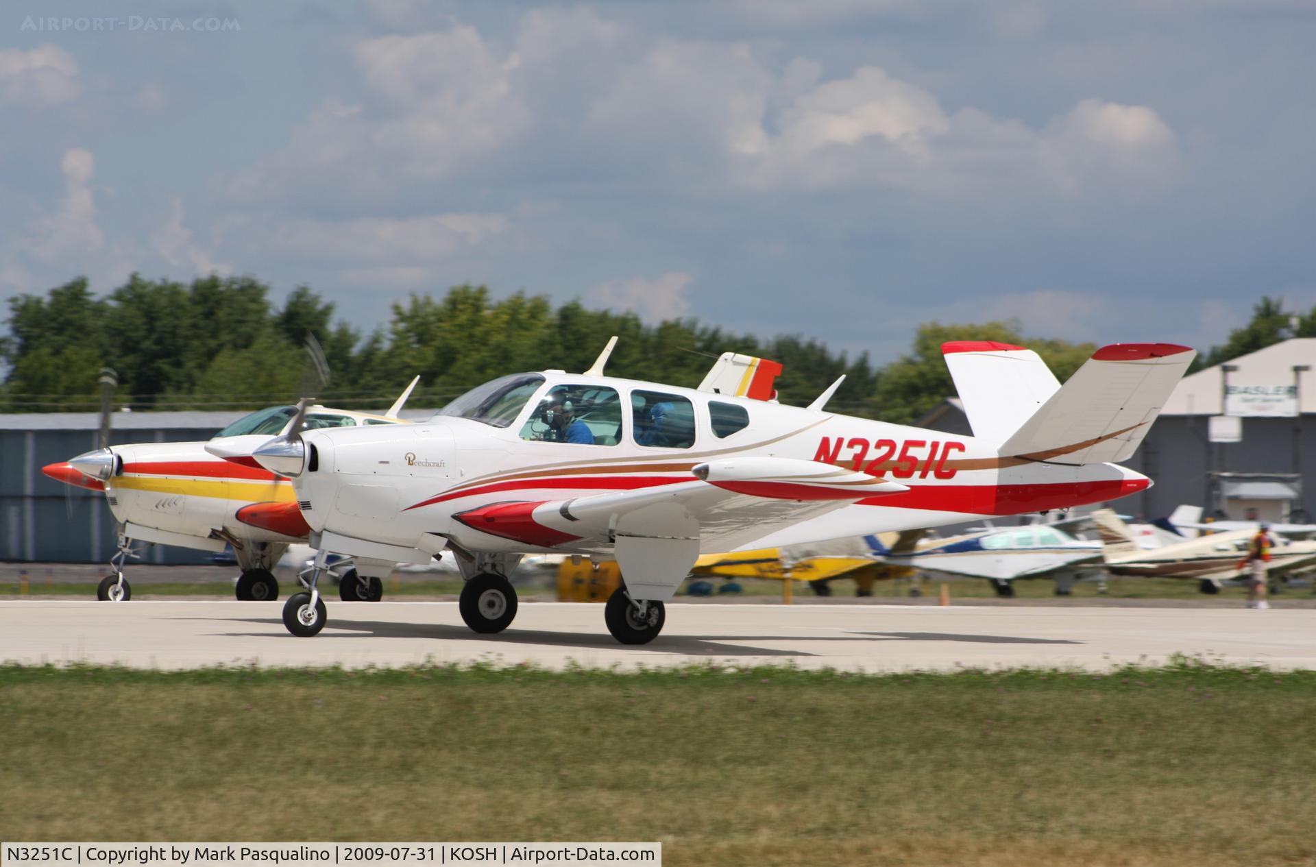 N3251C, 1954 Beech E35 C/N D-3916, Beech E35