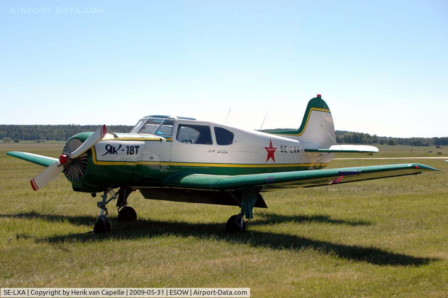 SE-LXA, 1981 Yakovlev Yak-18T C/N 22202044802, Yakovlev Yak-18T at Västerås Hässlö airport, Sweden