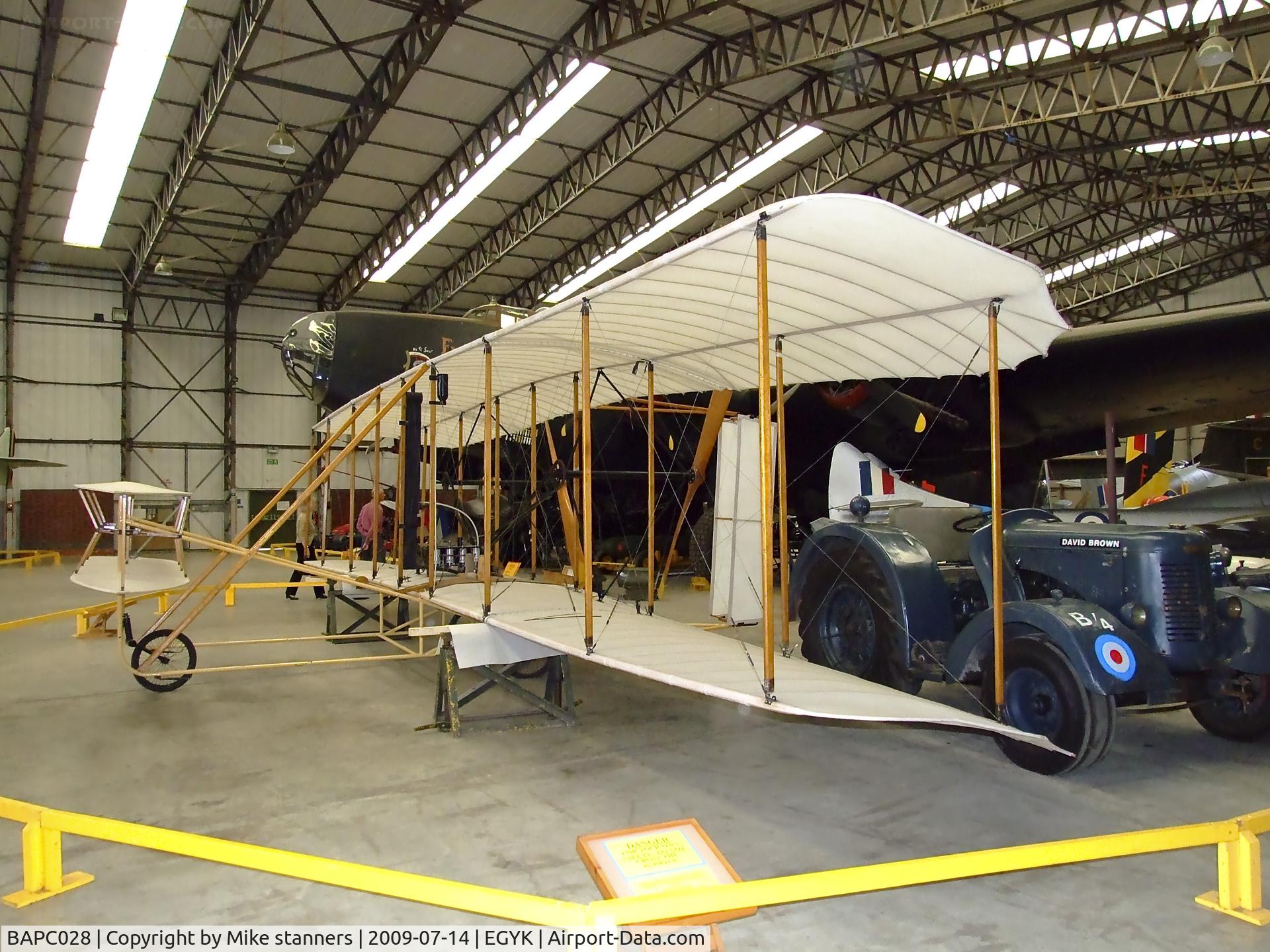 BAPC028, 1965 Wright Flyer Replica C/N BAPC.028, Wright flyer replica at Yorkshire air Museum