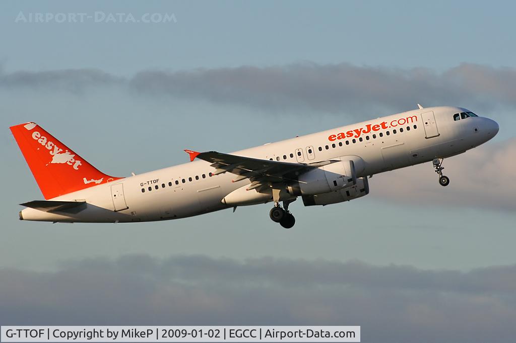 G-TTOF, 2002 Airbus A320-232 C/N 1918, New build A320s have replaced these ex GB examples at MAN.
