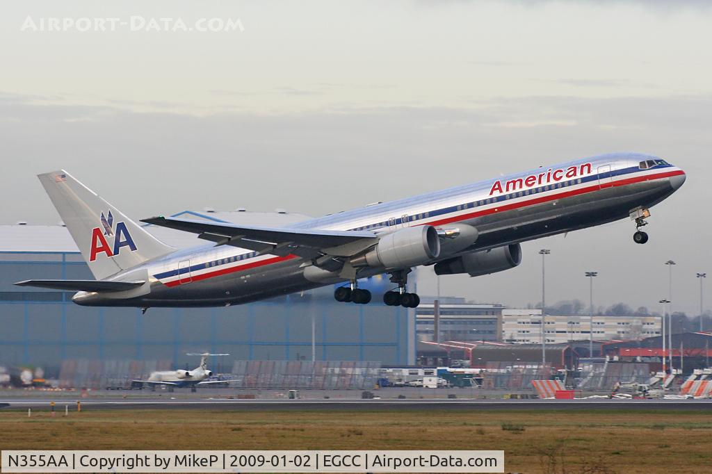N355AA, 1988 Boeing 767-323/ER C/N 24036, Departing from Runway 05L.