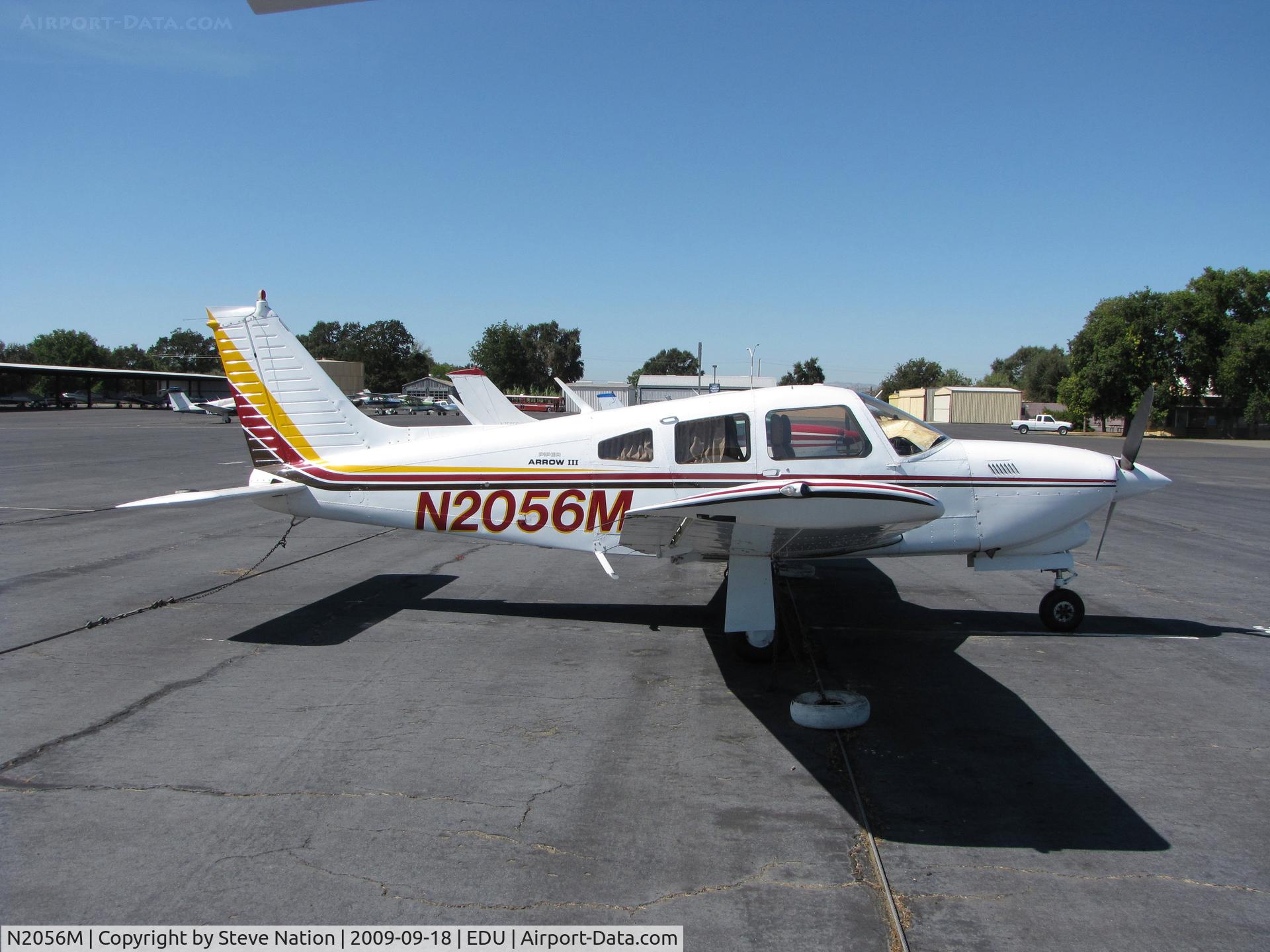 N2056M, 1977 Piper PA-28R-201T Cherokee Arrow III C/N 28R-7803102, Texas visitor - 1977 Piper PA-28R-201T at UC Davis