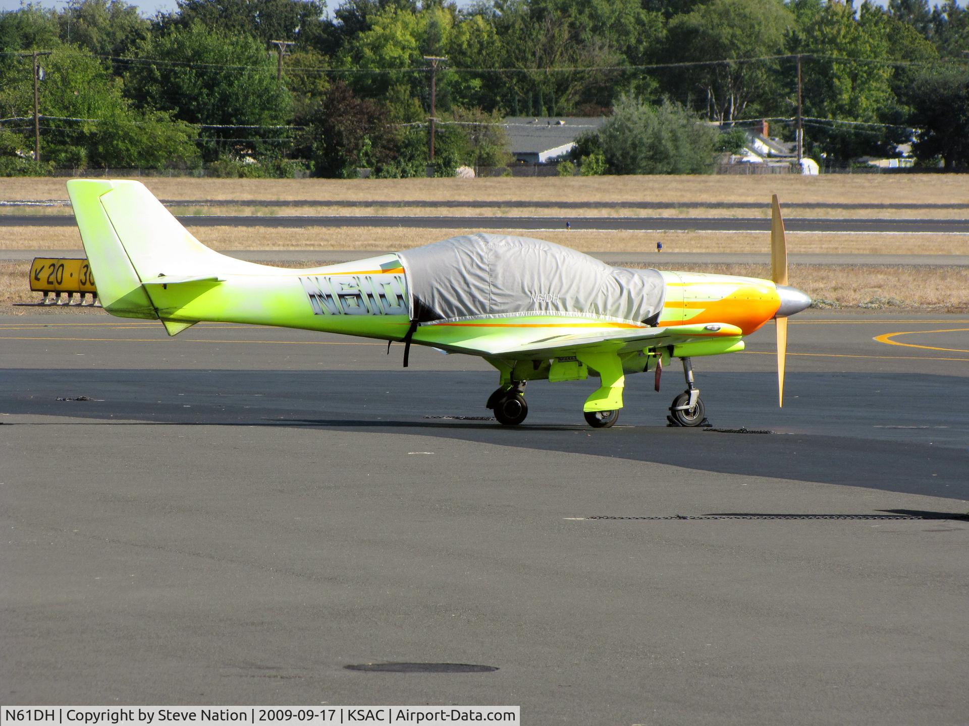 N61DH, Lancair 320 C/N 424, San Diego-based LANCAIR 320 (glad registration was on cockpit cover - looks like something you'd find on the Ticketmaster web site!)