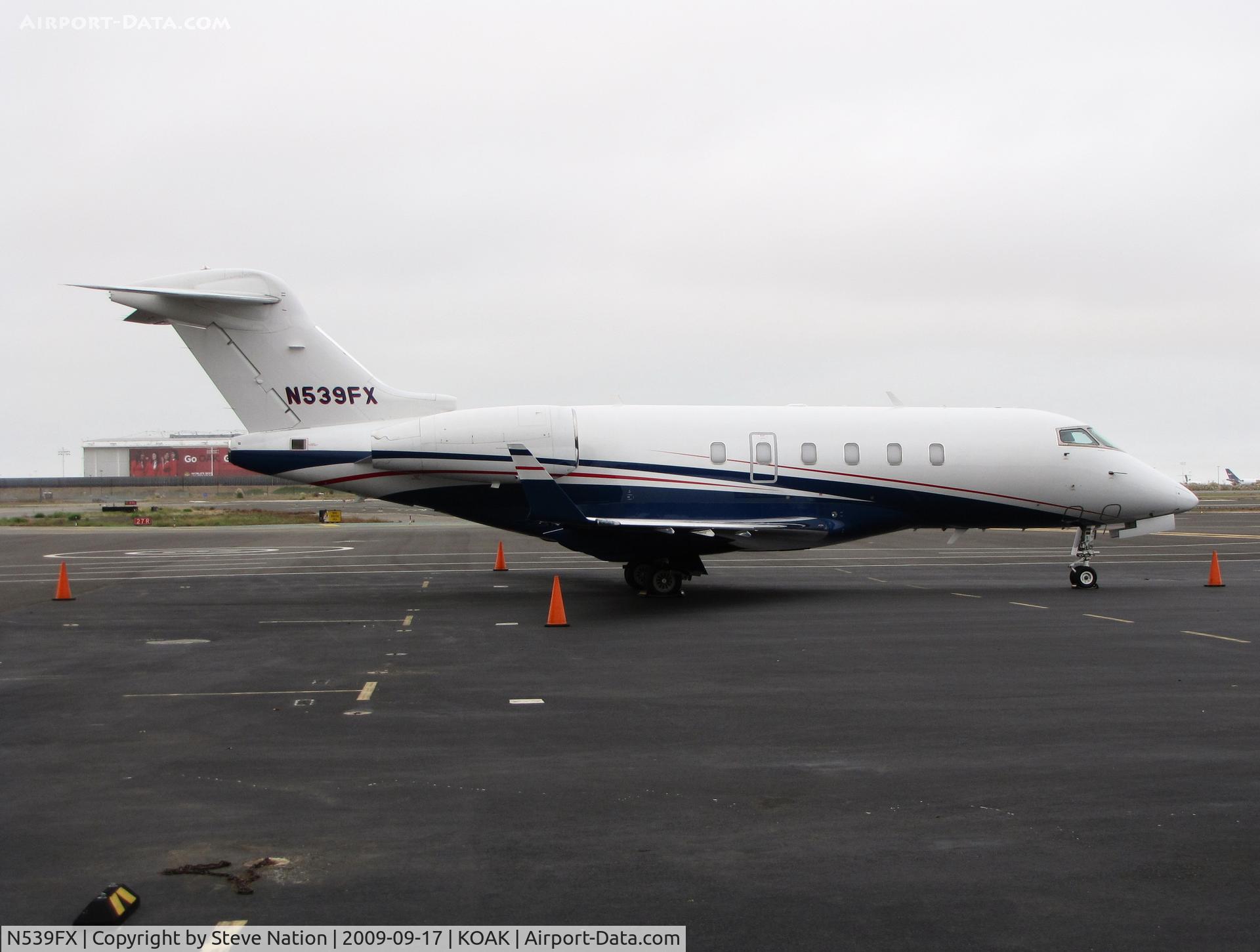 N539FX, 2008 Bombardier Challenger 300 (BD-100-1A10) C/N 20202, Flexjets 2008 Bombardier BD-100-1A10 visiting North Field on a foggy morning