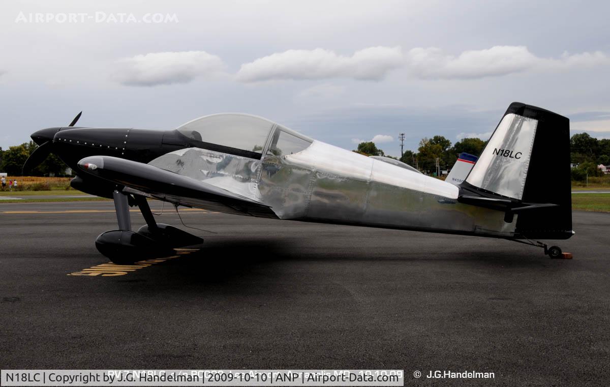 N18LC, 2009 Van's RV-7 C/N BC002, at Annapolis MD