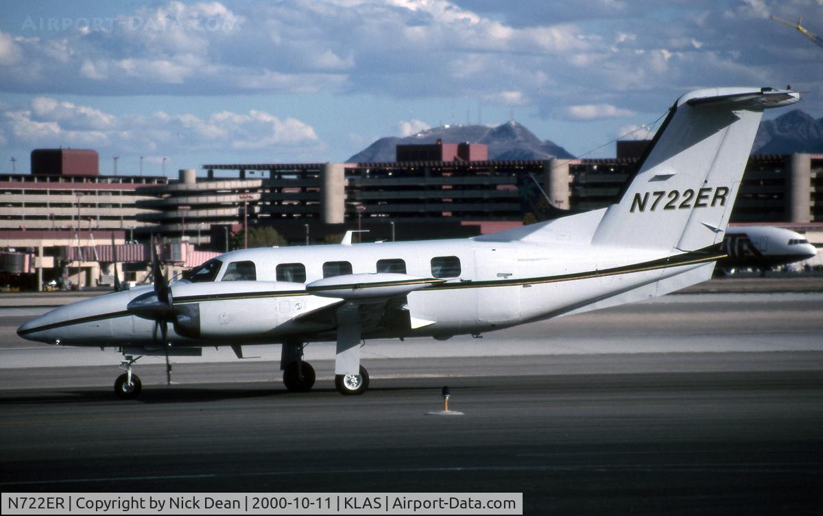 N722ER, 1985 Piper PA-42-1000 Cheyenne 400LS C/N 42-5527023, KLAS