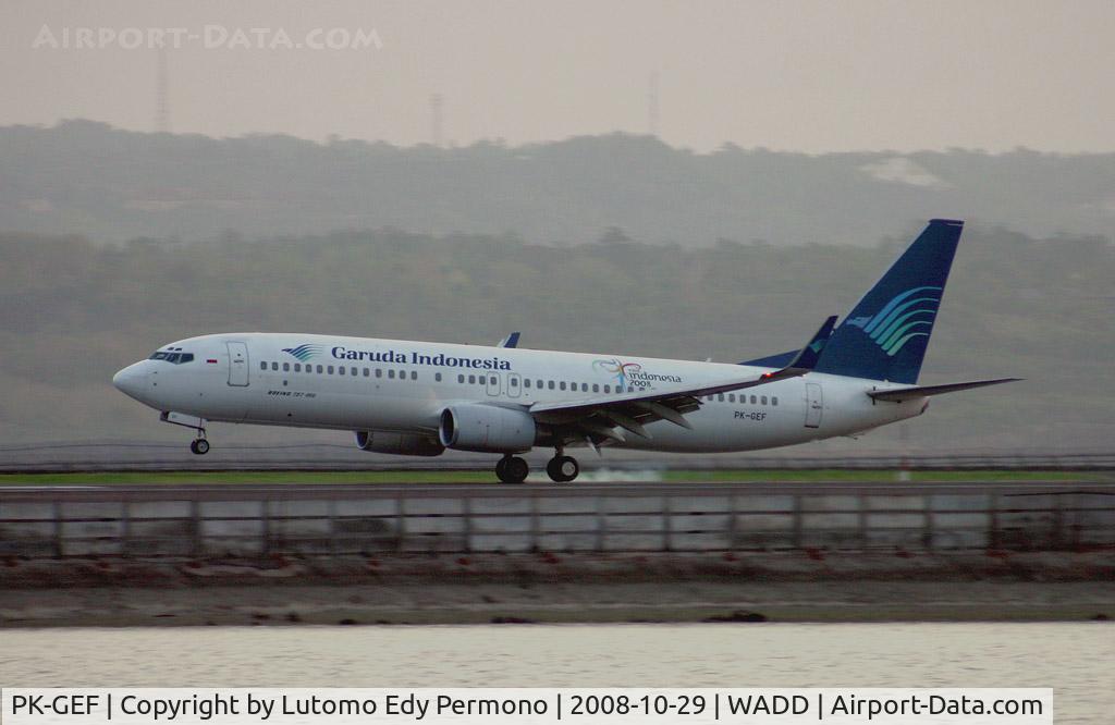 PK-GEF, 2002 Boeing 737-8CX C/N 32363, Garuda Indonesia
