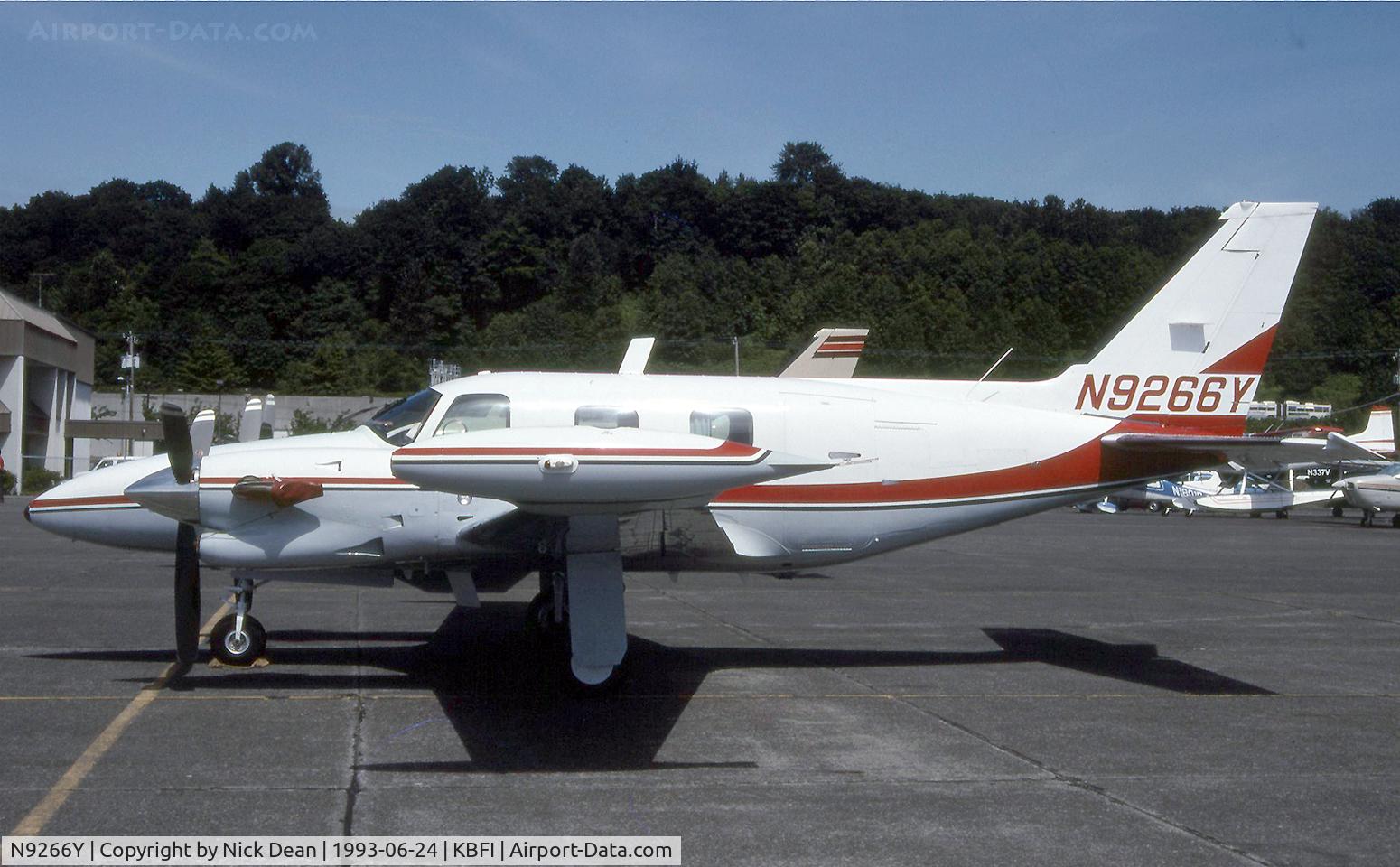 N9266Y, 1983 Piper PA-31T1 C/N 31T-1104008, KBFI