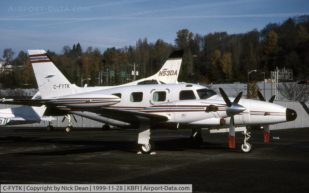 C-FYTK, 1975 Piper PA-31T Cheyenne C/N 31T-7620008, KBFI
