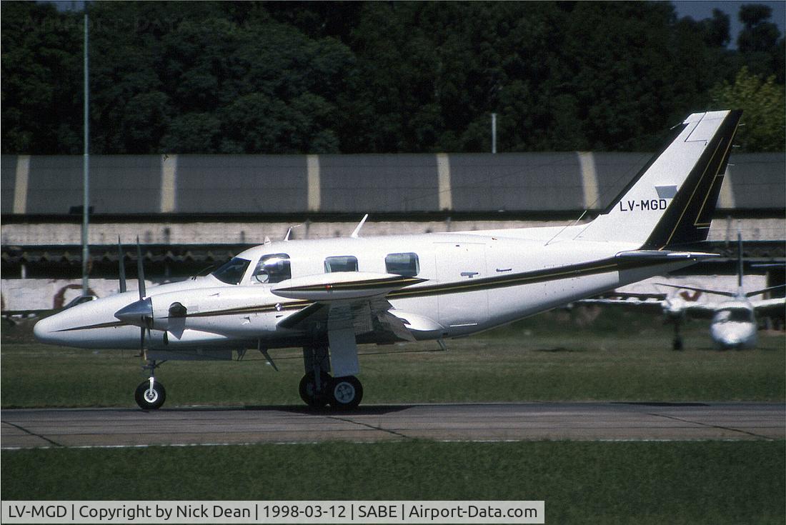 LV-MGD, 1977 Piper PA-31T Cheyenne II C/N 31T-7720059, SABE