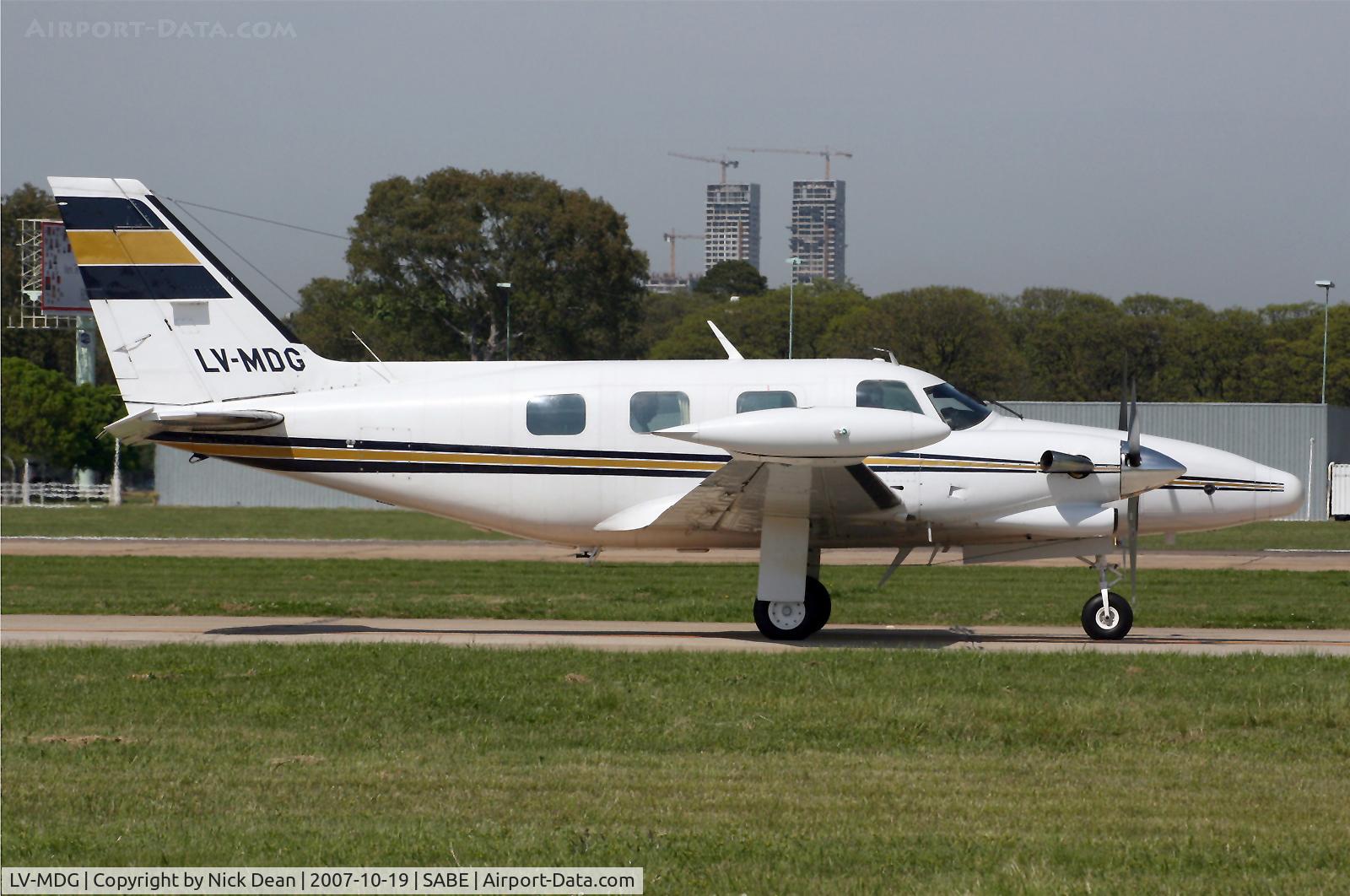 LV-MDG, 1977 Piper PA-31T Cheyenne C/N 31T-7720065, SABE