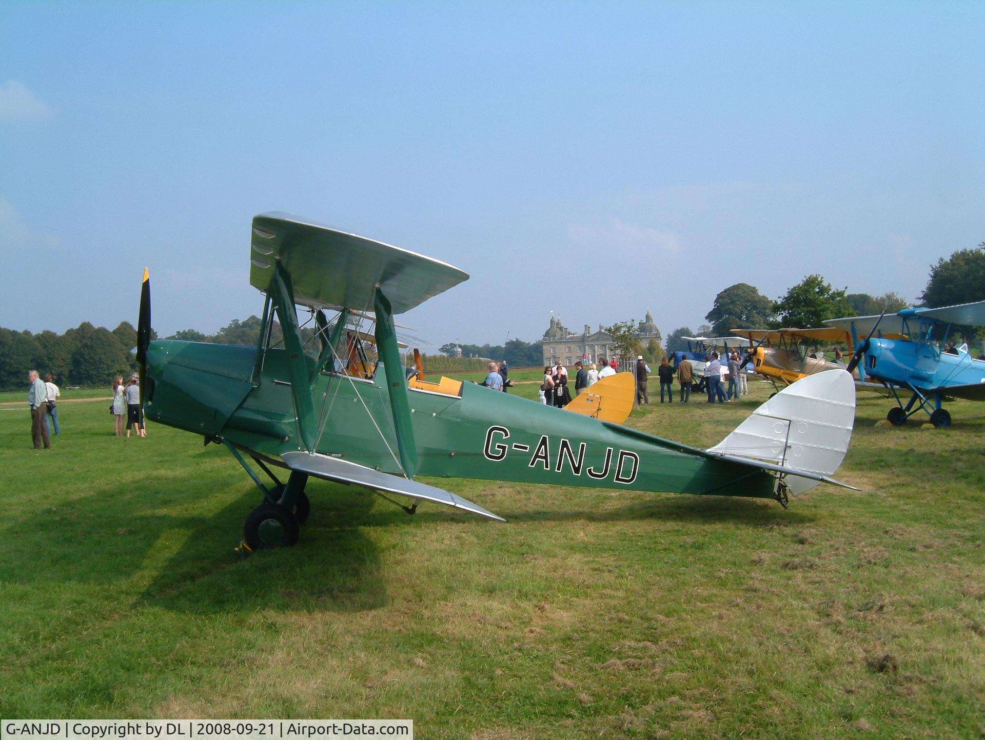 G-ANJD, 1941 De Havilland DH-82A Tiger Moth II C/N 84652, Houghton Hall 2008