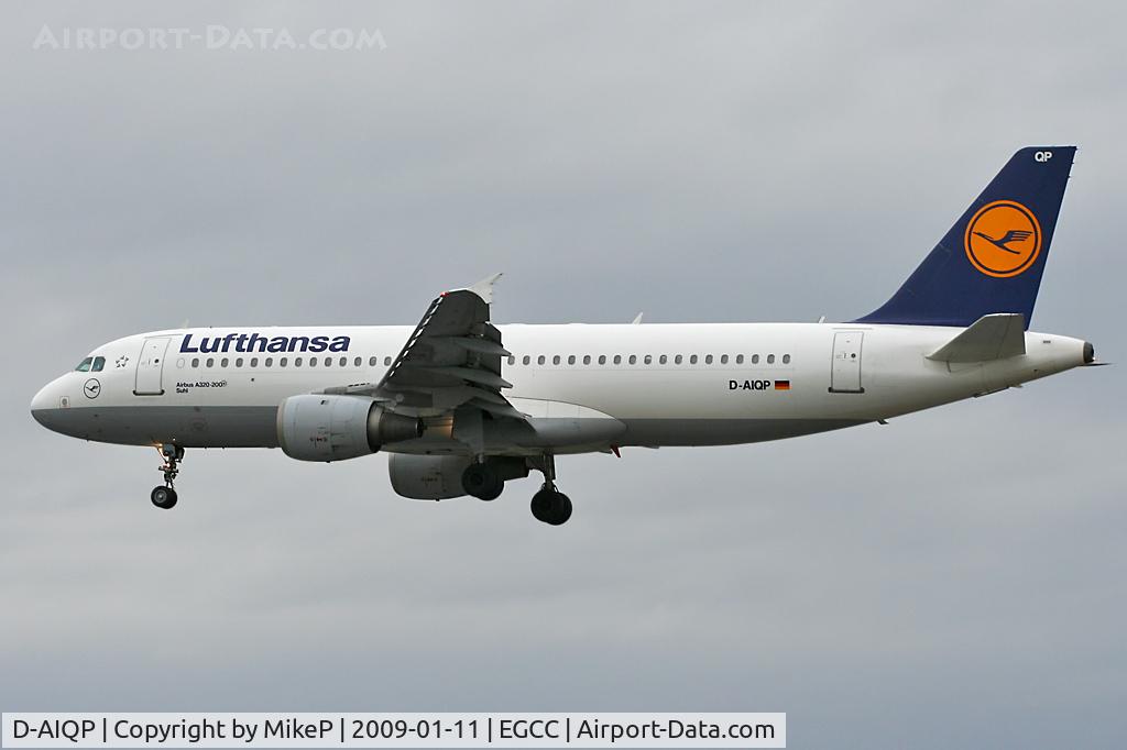 D-AIQP, 1992 Airbus A320-211 C/N 346, Runway 23R arrival.