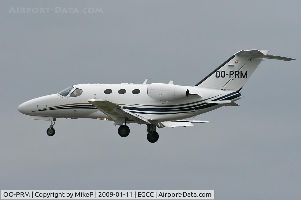 OO-PRM, 2008 Cessna 510 Citation Mustang Citation Mustang C/N 510-0125, Runway 23R arrival.