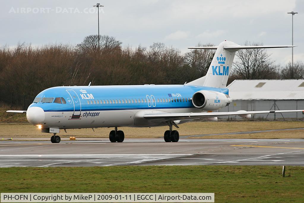 PH-OFN, 1993 Fokker 100 (F-28-0100) C/N 11477, About to line up on 23R.
