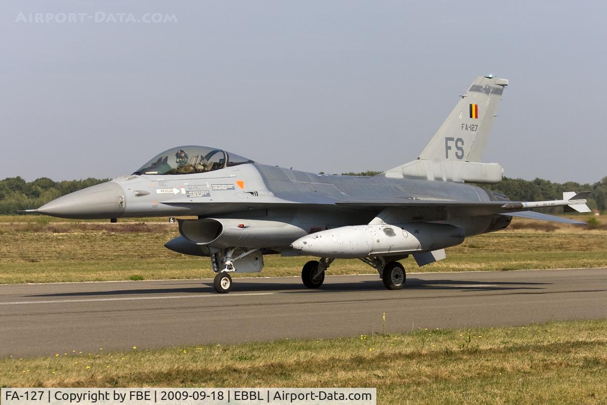 FA-127, SABCA F-16AM Fighting Falcon C/N 6H-127, taxying at Kleine Brogel